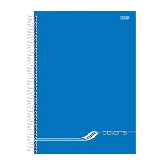 Imagem de Caderno universitario 1m cd 80f  colors azul   sao domingos   10201