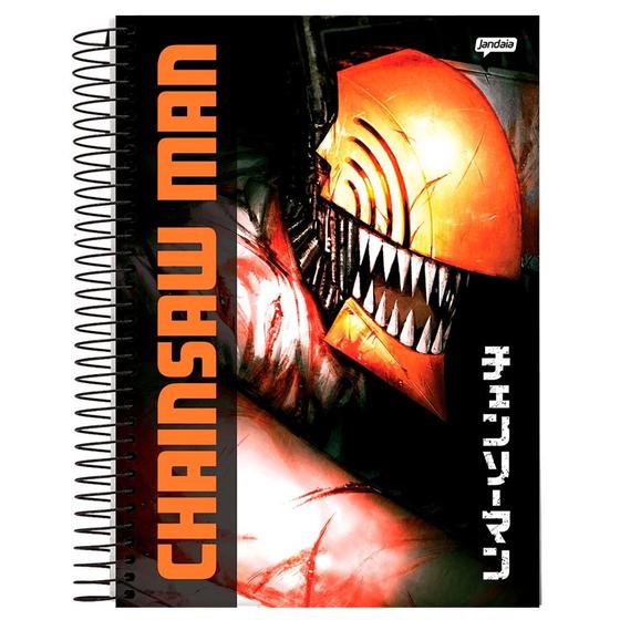 Imagem de Caderno Universitário 1x1 80 Fls C.D. Jandaia - Chainsaw Man 1