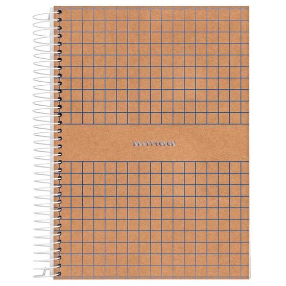 Imagem de Caderno Universitário 1x1 80 Fls C.D. Jandaia - Kraft Color 1
