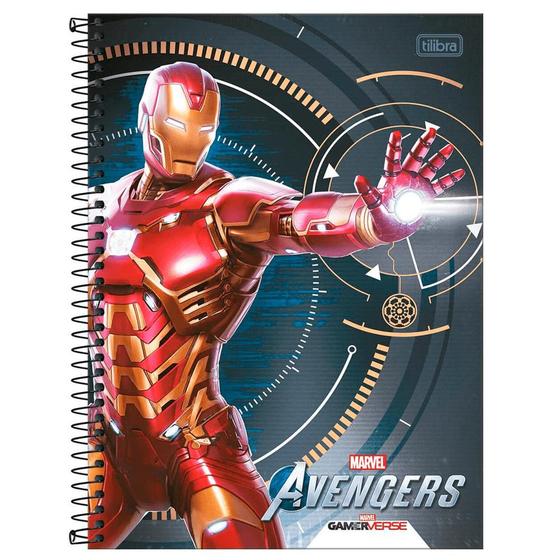 Imagem de Caderno Universitário 1x1 80 Fls C.D. Tilibra - Avengers Game 6