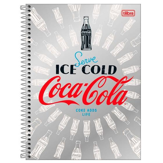 Imagem de Caderno Universitário 1x1 80 Fls C.D. Tilibra - Coca-Cola 1