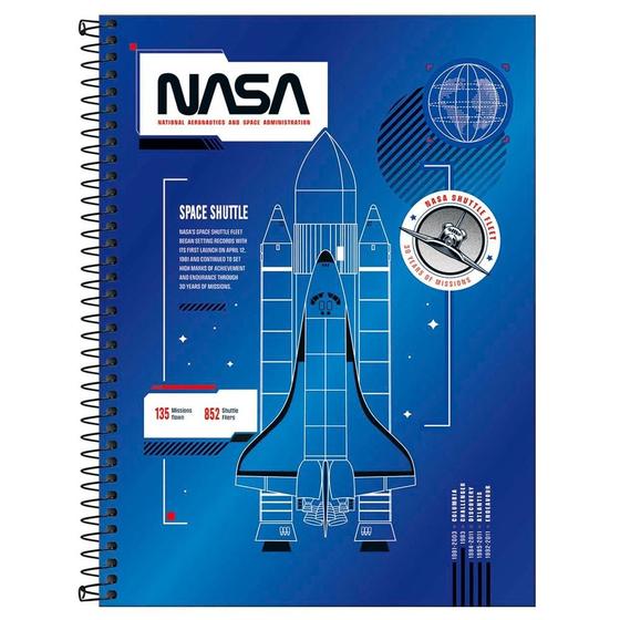 Imagem de Caderno Universitário 1x1 80 Fls C.D. Tilibra - Nasa 17