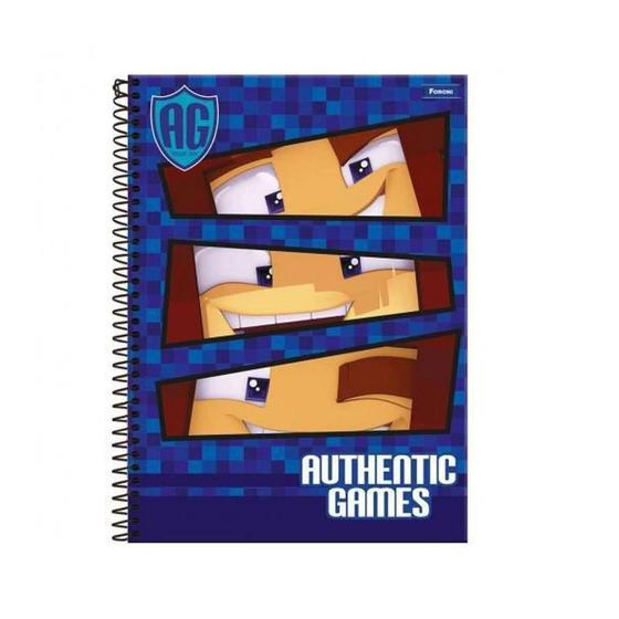 Imagem de Caderno Universitario Authentic Games 1 Materia 80F Foroni