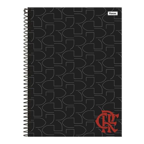 Imagem de Caderno Universitário Capa Dura Flamengo 10 Matérias Foroni