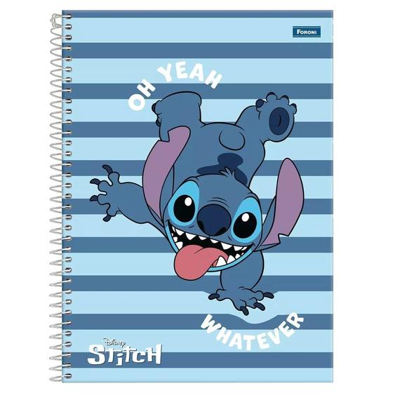 Imagem de Caderno Universitário Capa Dura Stitch 1 Matéria Foroni