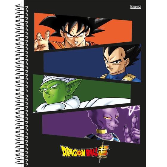 Caderno Universitário Dragon Ball 80 Folhas Capa Dura SD - São Domingos ...