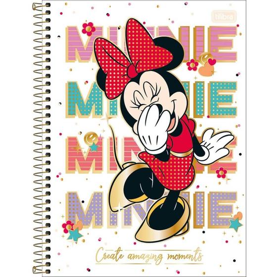 Imagem de Caderno Universitário Espiral 1 matéria 80 Fls Minnie - TILIBRA