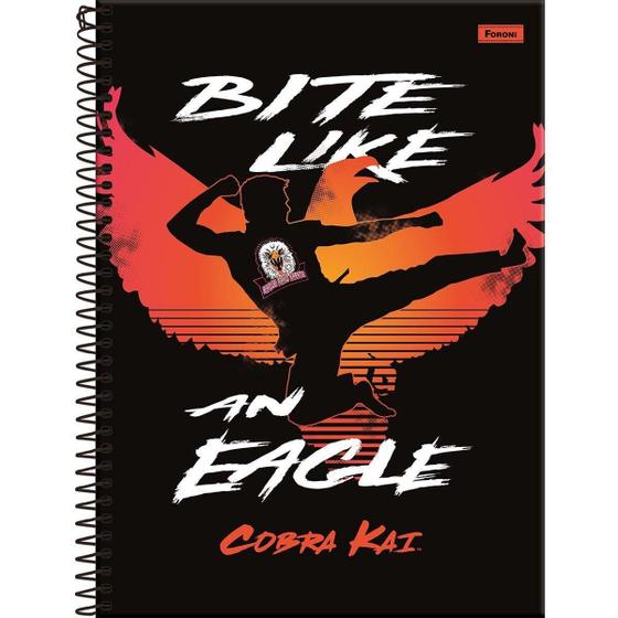 Imagem de Caderno Universitario Espiral Cobra Kai 10 Materias Premium