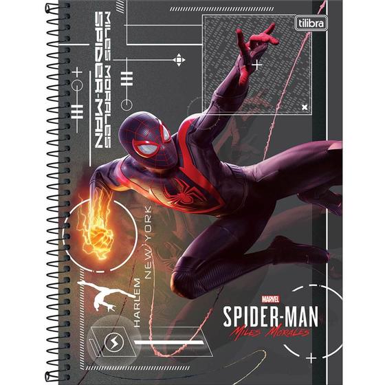 Imagem de Caderno Universitário Espiral Spider-man Game 10 Matérias Tilibra 318108 1