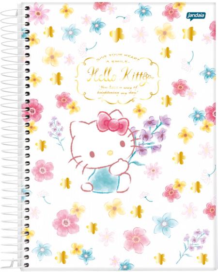 Imagem de Caderno Universitário Hello Kitty Azul 1 Mat. Jandaia