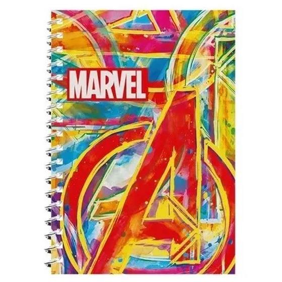 Imagem de Caderno Universitário Homem Marvel Vingadores 1 Matéria Culturama 80 Folhas