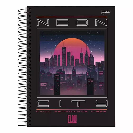 Imagem de Caderno Universitário Jandaia Flow 1 Matéria 80 Folhas - Item Sortido