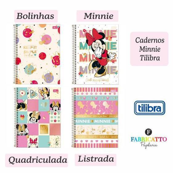 Imagem de Caderno Universitário Minnie Tilibra