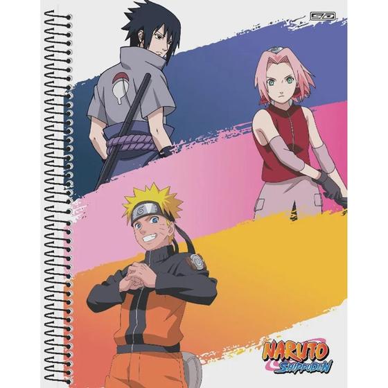 Imagem de Caderno Universitario Naruto Shippuden 1 Materia Capa Dura - Sao Domingos