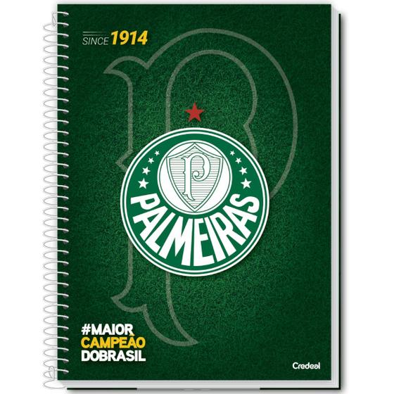 Imagem de Caderno Universitário Palmeiras 16 Matérias 256fls - Credeal