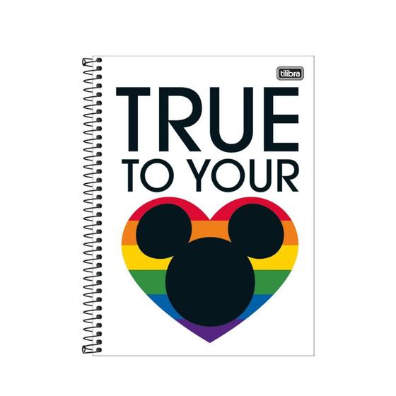 Imagem de Caderno Universitário Tilibra Mickey Rainbow 1 Matérias 80 Folhas