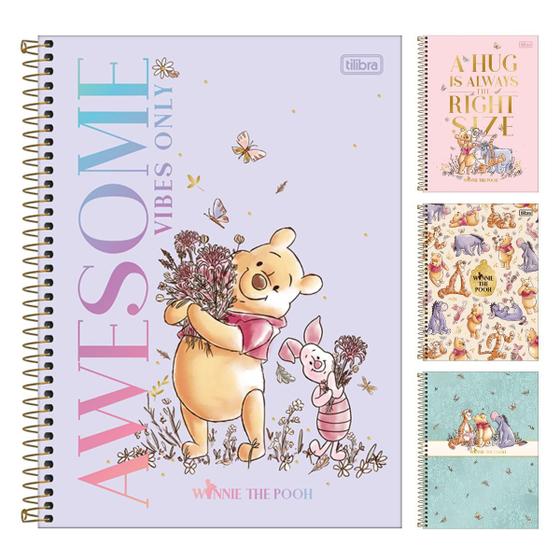 Imagem de Caderno Universitário Ursinho Pooh 10 Matérias 160 Folhas Tilibra