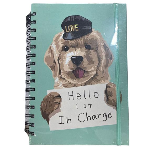 Imagem de Caderno Universitários Agenda Pets Capa Dura Criativo Folhas