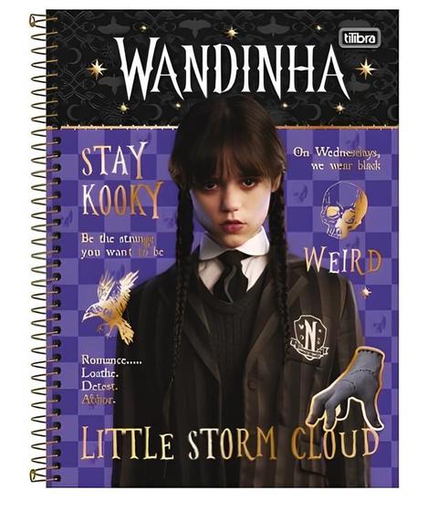 Imagem de Caderno wandinha 10 materias 160 folhas tilibra