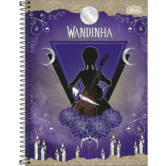 Imagem de Caderno Wandinha Velas 1 Matéria Tilibra