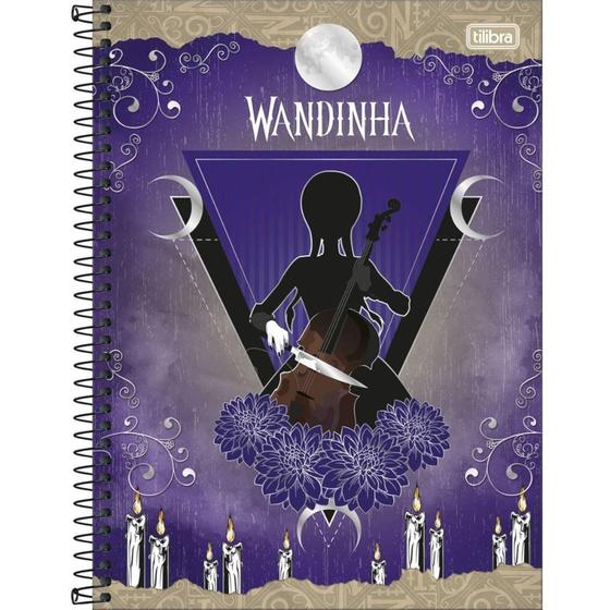 Imagem de Caderno Wandinha Velas 10 Matérias Tilibra