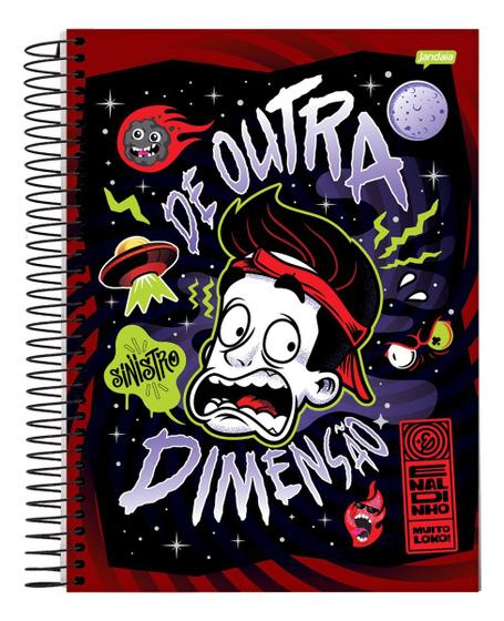 Imagem de Caderno Youtuber Enaldinho 10matérias Capa Dura Com Adesivos