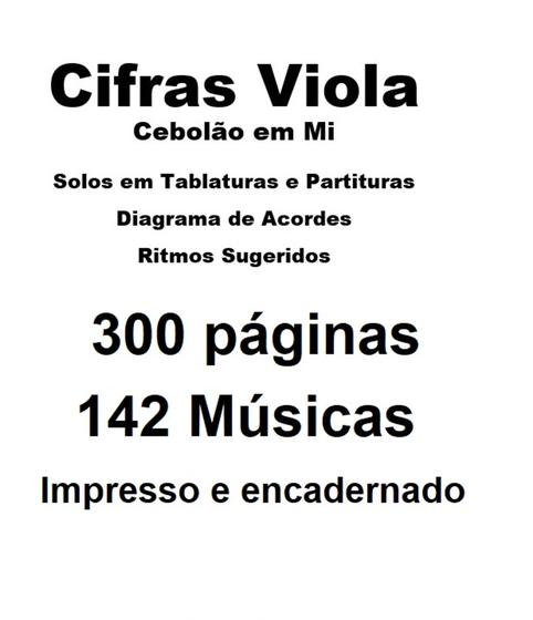 Imagem de Cadernos Cifras Viola Caipira 3 Volumes 300 pág