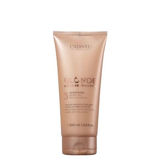 Imagem de Cadiveu Blonde Reconstructor Acidic - Máscara Acidificante 200ml