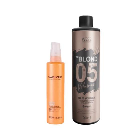 Imagem de Cadiveu Booster Nutri Glow 200ml + Wess OX 5 Volumes 900ml