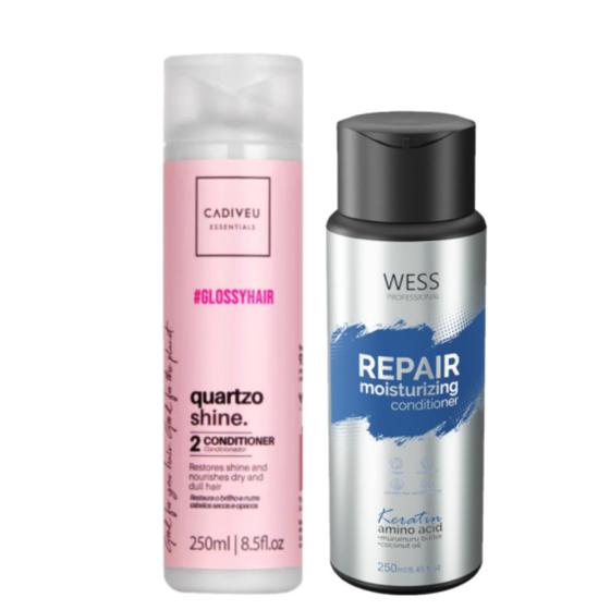 Imagem de Cadiveu Cond. Quartzo 250ml + Wess Repair Cond. 250ml