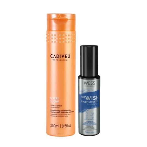 Imagem de Cadiveu Condicionador Nutri Glow 250ml + Wess We Wish 50ml