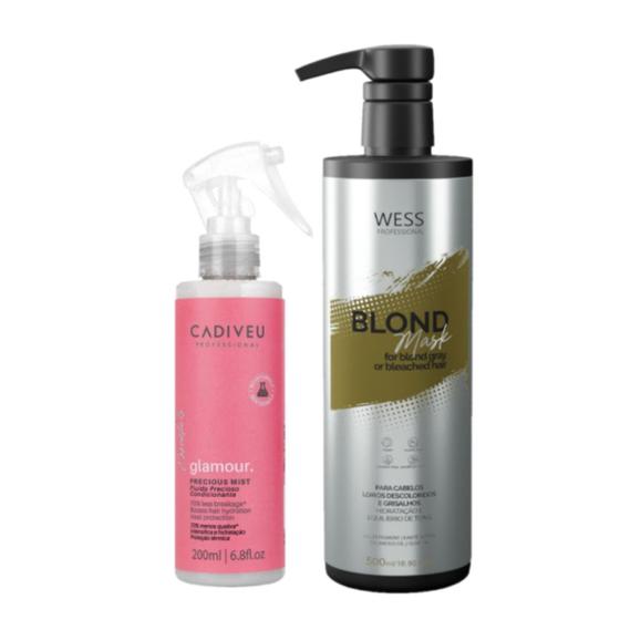 Imagem de Cadiveu Fluído Glamour 200ml + Wess Blond Mask 500ml