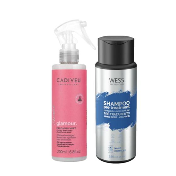 Imagem de Cadiveu Fluído Glamour 200ml + Wess Nano Passo 1 - 250ml