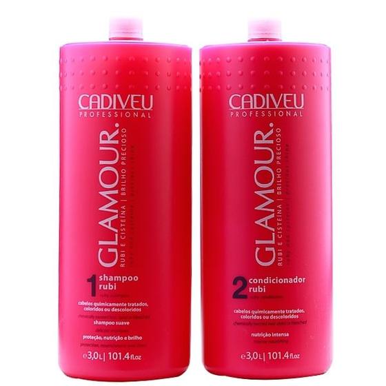 Imagem de Cadiveu Glamour Rubi Shampoo 3000ml e Condicionador 3000ml