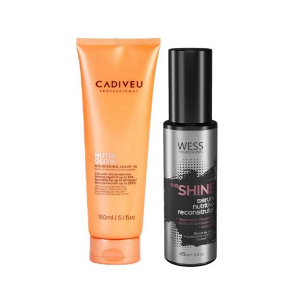 Imagem de Cadiveu Leave-in 150ml Nutri Glow + Wess We Shine 45ml