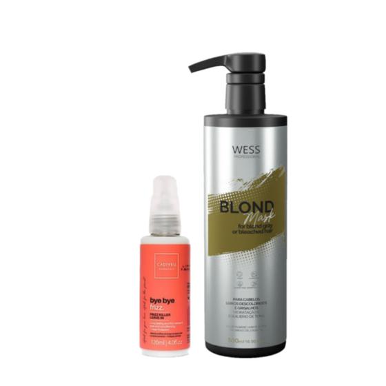 Imagem de Cadiveu Leave-in Bye Bye Frizz120ml+Wess Blond Mask 500ml