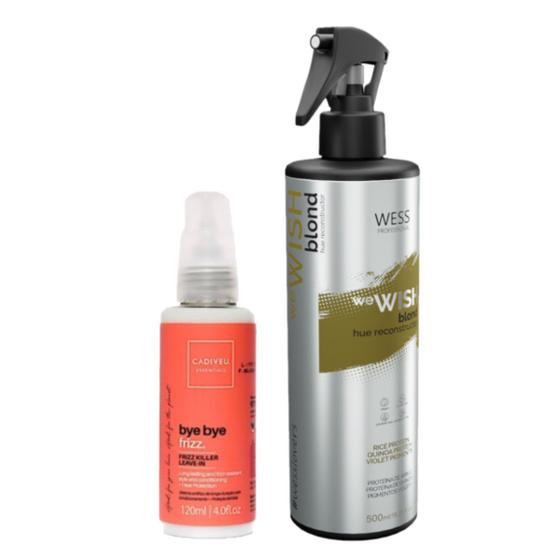 Imagem de Cadiveu Leave-in Bye Bye Frizz120ml+Wess We Wish Blond 500ml