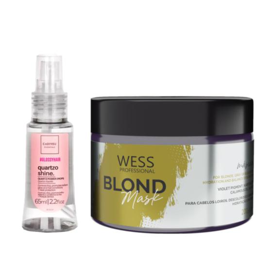 Imagem de Cadiveu Óleo Capilar Quartzo 65ml +Wess Blond Mask 200ml