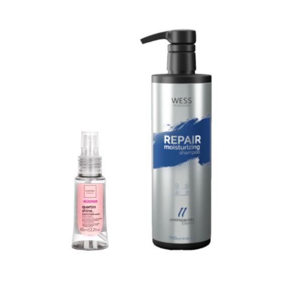 Imagem de Cadiveu Óleo Capilar Quartzo 65ml +Wess Repair Shampoo 500ml