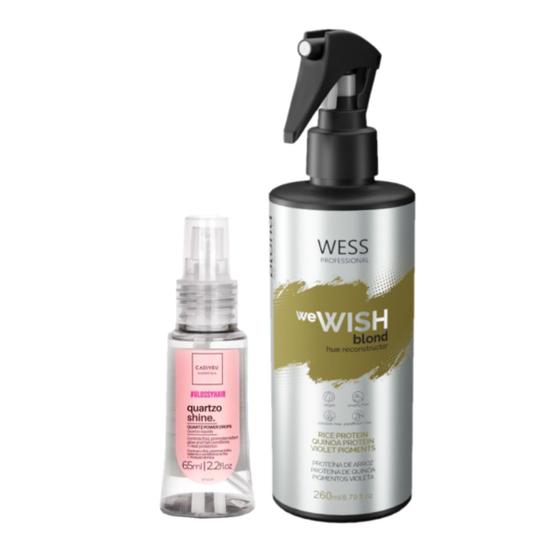 Imagem de Cadiveu Óleo Capilar Quartzo 65ml +Wess We Wish Blond 260ml