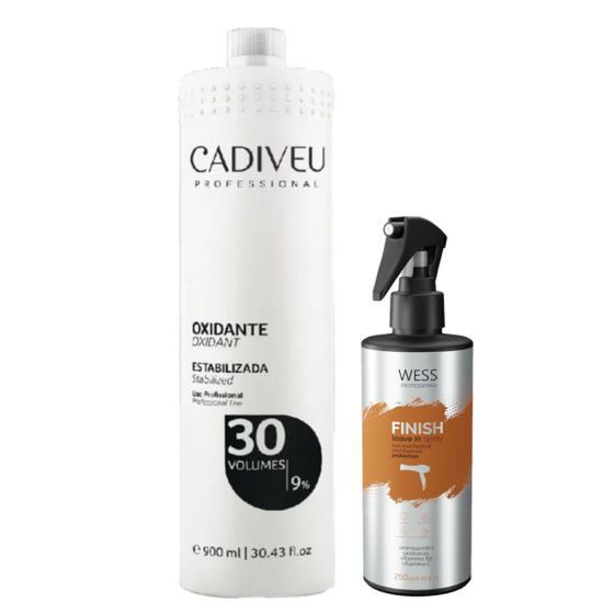 Imagem de Cadiveu Oxidante 30 Volumes 900ml +Wess FinishProtector250ml