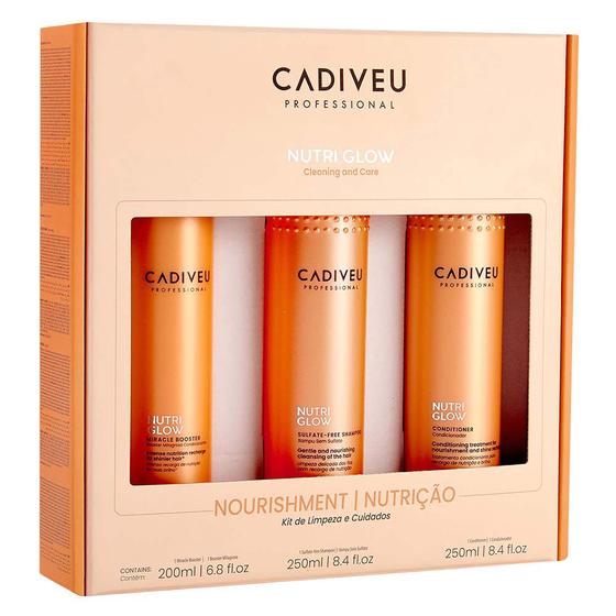 Imagem de Cadiveu Professional Nutri Glow Kit  Shampoo + Condicionador + Booster Milagroso