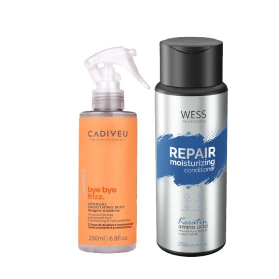 Imagem de Cadiveu Spray Bye Bye Frizz 200ml +Wess Repair Cond. 250ml