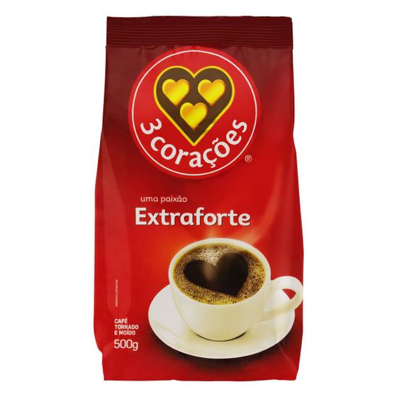 Imagem de Café 3 Corações Extraforte 500g