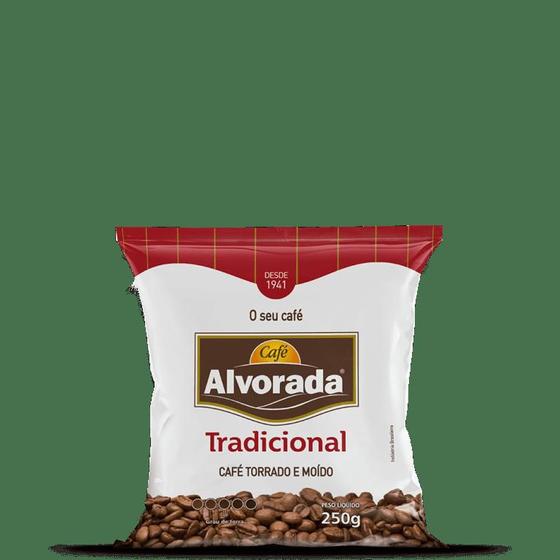 Imagem de Café Alvorada 250g Almofada Tradicional  Torrado e Moído