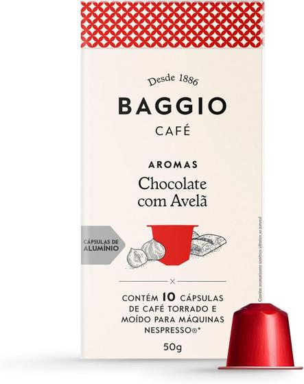 Imagem de Café Baggio Aromas Chocolate com Avelã 10 Cápsulas Nespresso