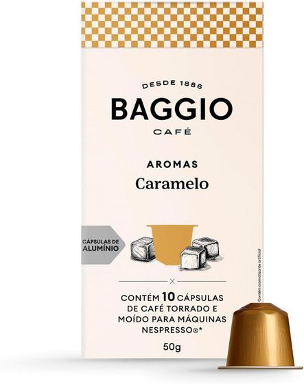 Imagem de Café Baggio Aromas Chocolate com Caramelo 10 Cápsulas Nespresso