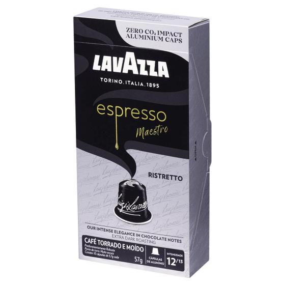 Imagem de Café Cápsula Compatível Nespresso Ristretto Lavazza 55g 10Un