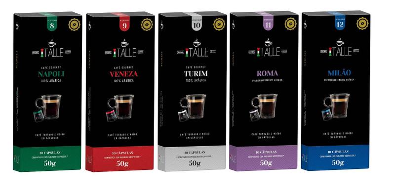 Café Cápsula Nespresso Café Italle Compatível 5 Caixas Imagem de Café Cápsula Nespresso Café Italle Compatível 5 Caixas