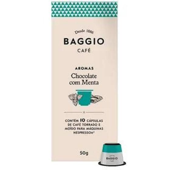 Imagem de Café em cápsula compatível nespresso aroma choco menta baggio 10un